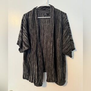 Alyx Charcoal and Black Open Cardigan